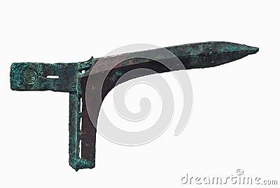 Chinese ancient weapon,dagger-axe Stock Photo